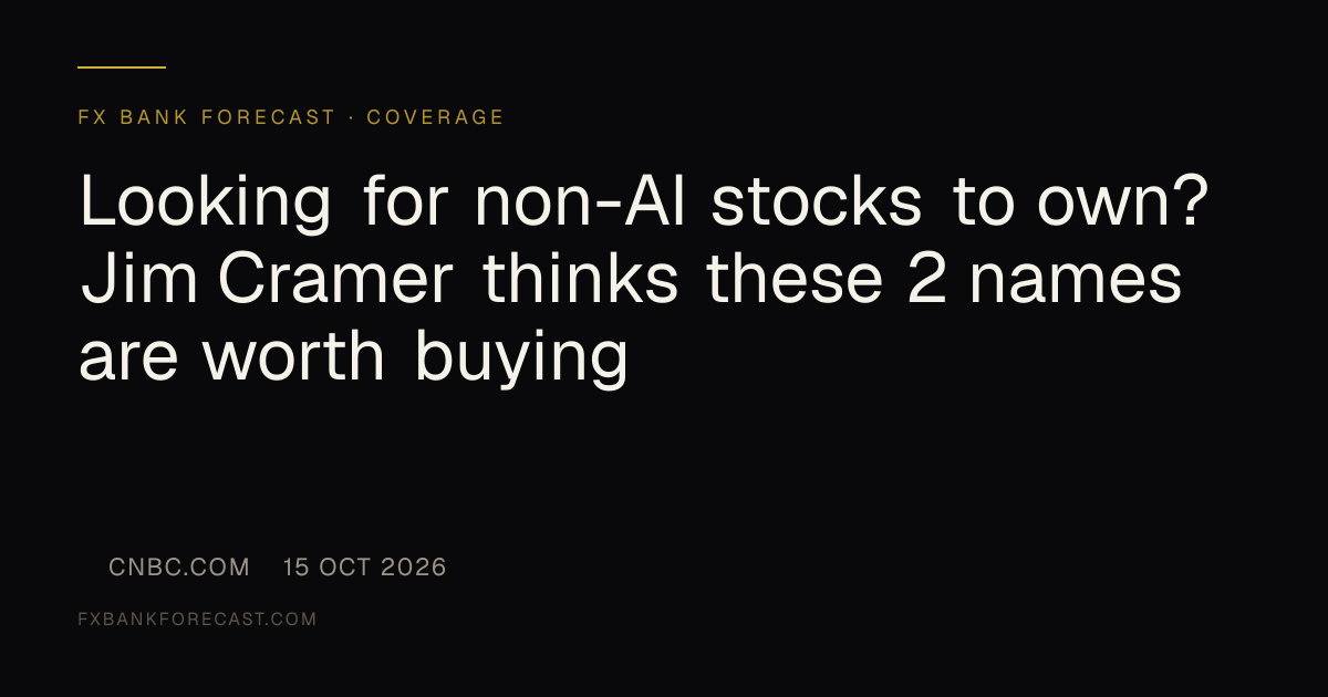 Looking for non-AI stocks to own? Jim Cramer thinks these 2 names are ...