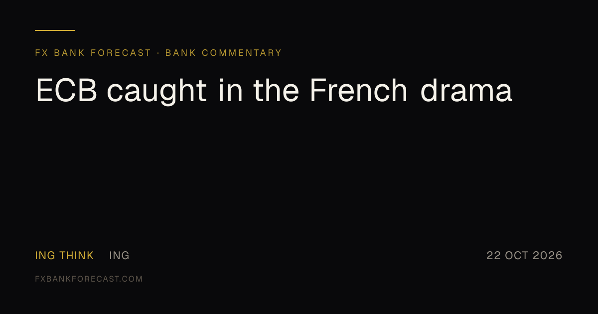 ECB caught in the French drama | FX Bank Forecast